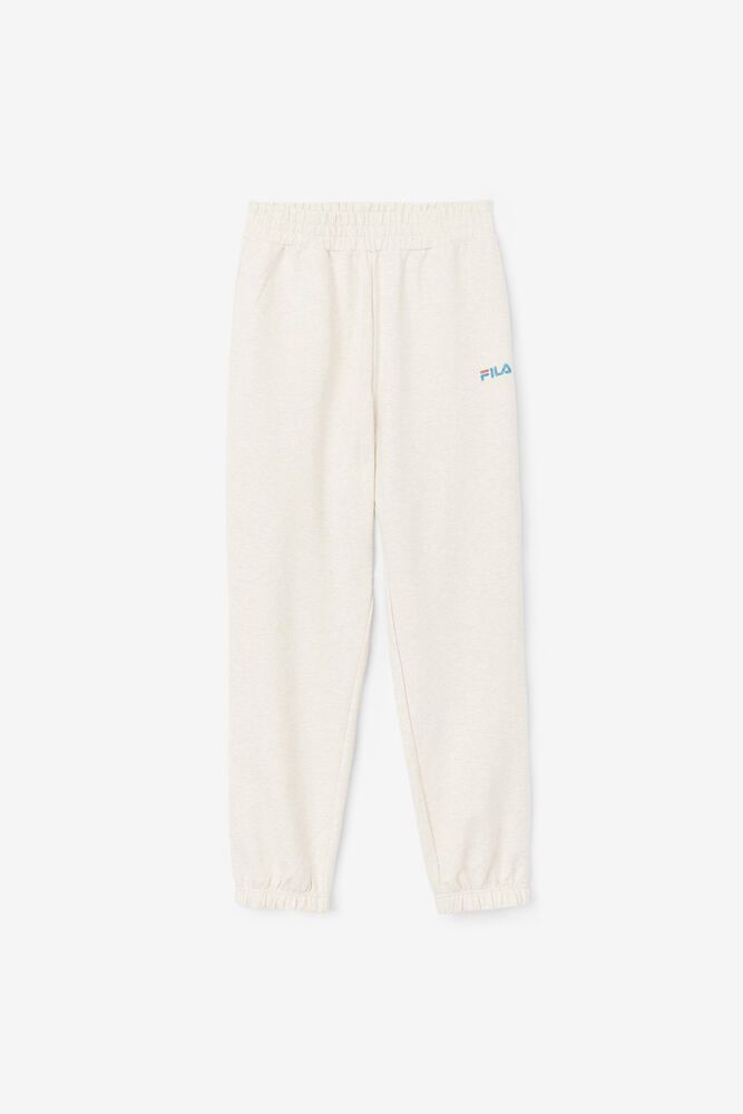 Fila Pants Ziva Oversized Jogger Womens White - India YBK-258069